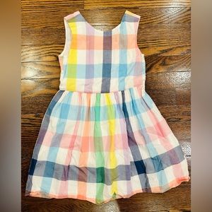 GAP Girls Dress Size Small (6-7) Easter Plaid